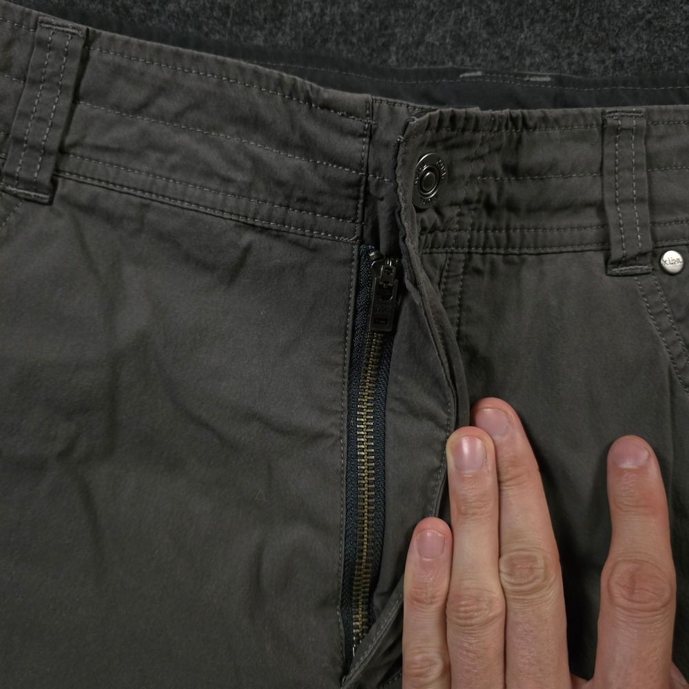 Kuhl Radikl Pants Dark Charcoal Grey Cotton Outdoor Hiking Gorpcore Mens 36x30 - Picture 10 of 15